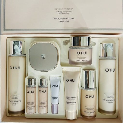 Trọn Bộ Dưỡng Da Trắng Hồng Ohui Miracle Moisture Special Set 9