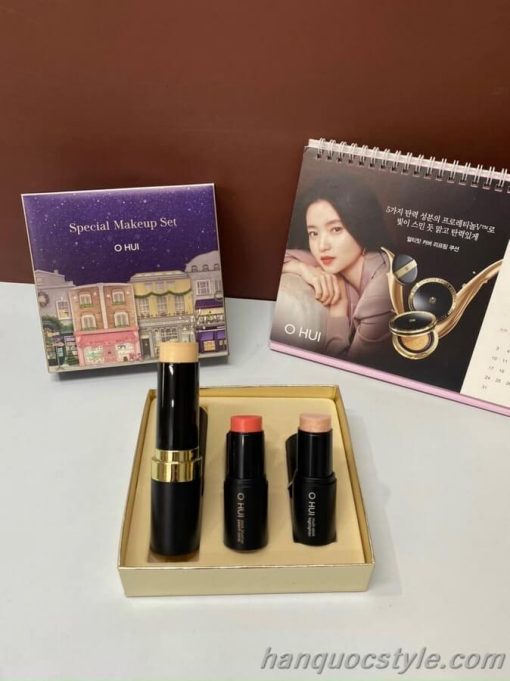 Set kem nền chống nắng dạng thỏi Ohui Ultimate Cover Stick Foundation